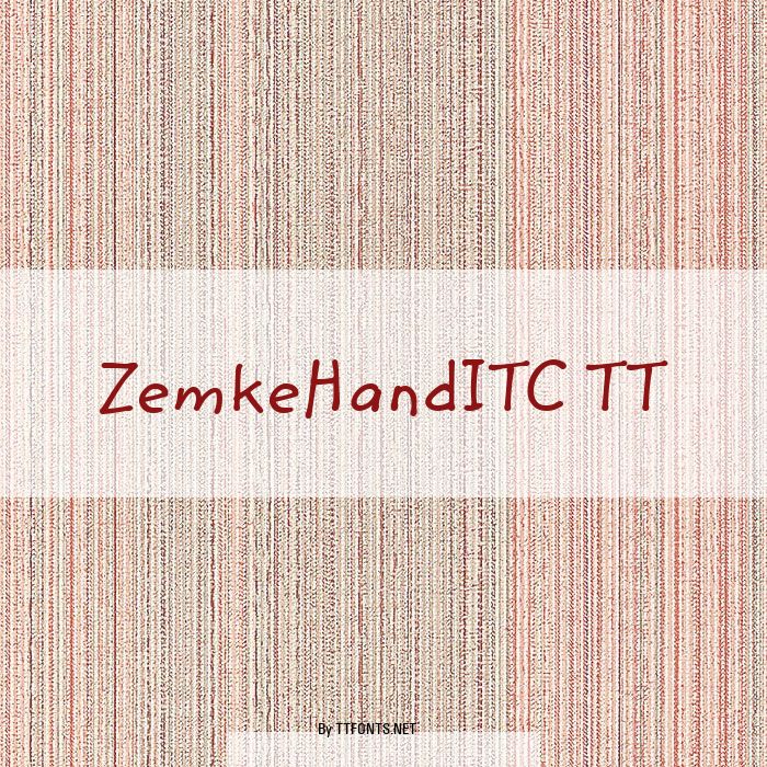 ZemkeHandITC TT example
