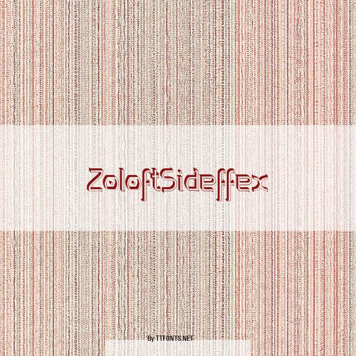 ZoloftSideffex example