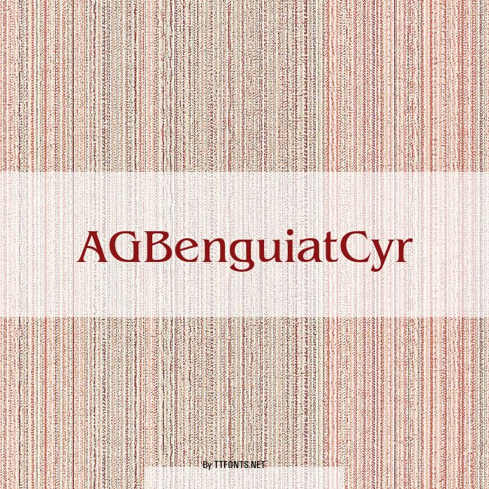 AGBenguiatCyr example