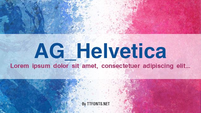 AG_Helvetica example