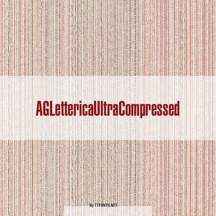 AGLettericaUltraCompressed example