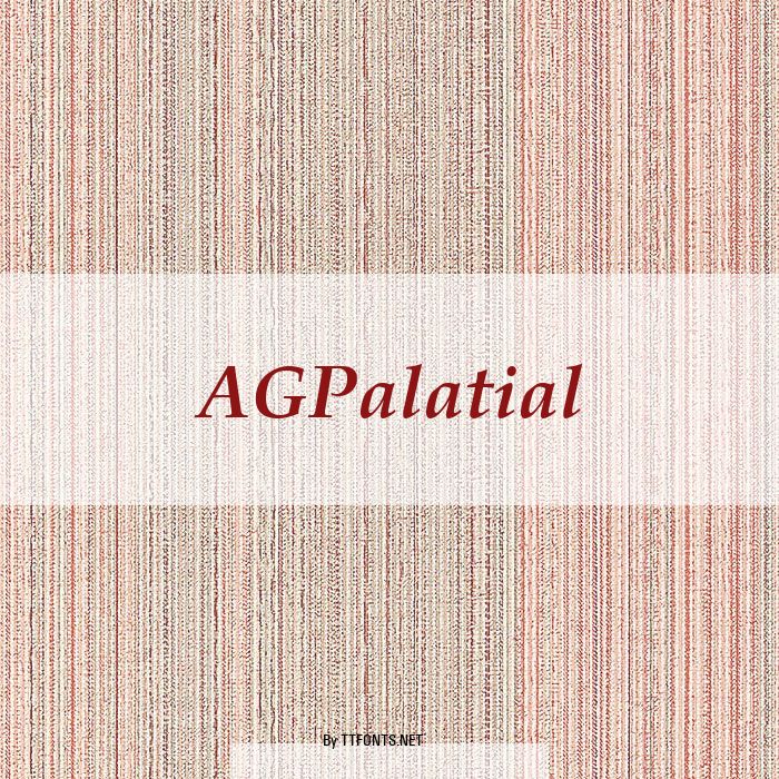 AGPalatial example