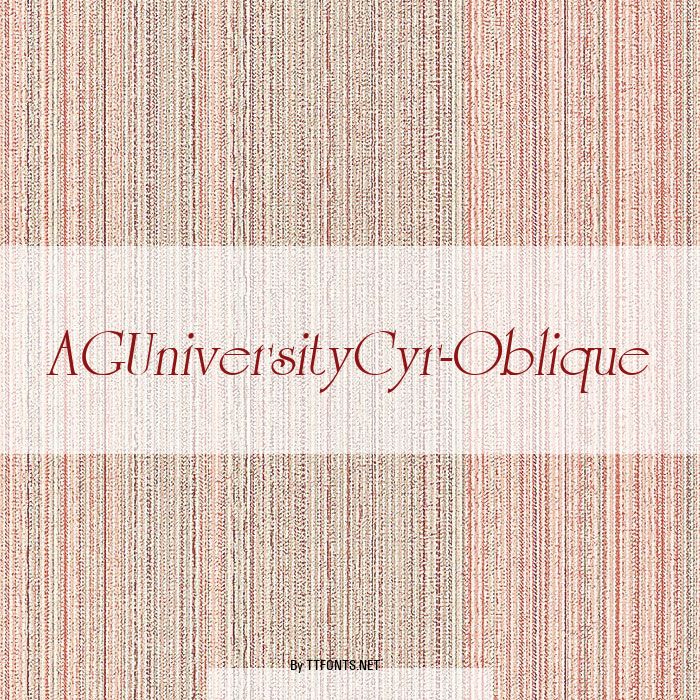 AGUniversityCyr-Oblique example