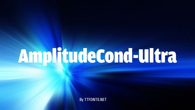 AmplitudeCond-Ultra example