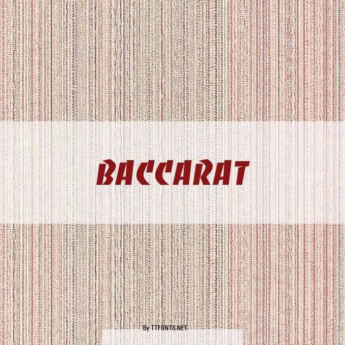 Baccarat example