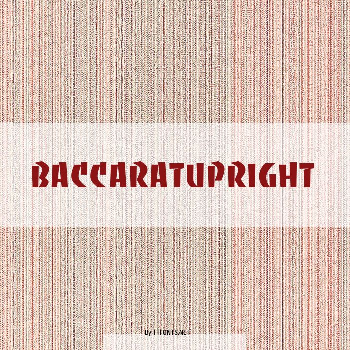 BaccaratUpright example