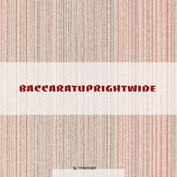 BaccaratUprightWide example