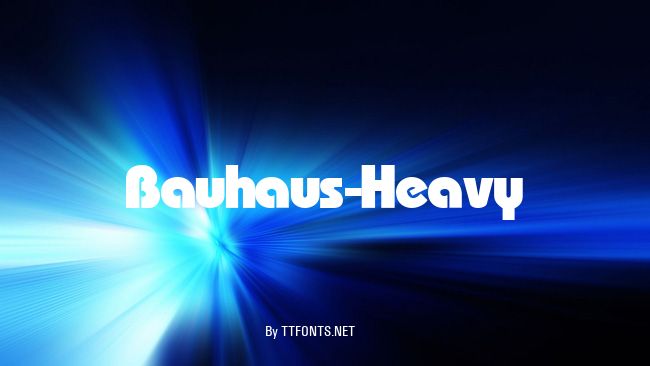 Bauhaus-Heavy example