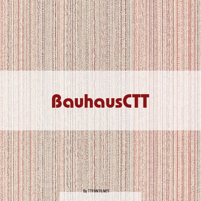 BauhausCTT example