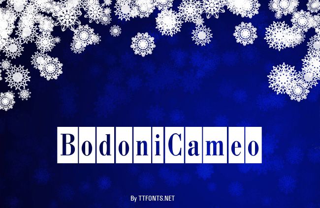 BodoniCameo example
