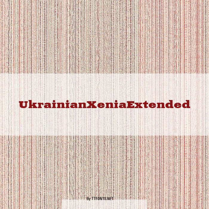 UkrainianXeniaExtended example