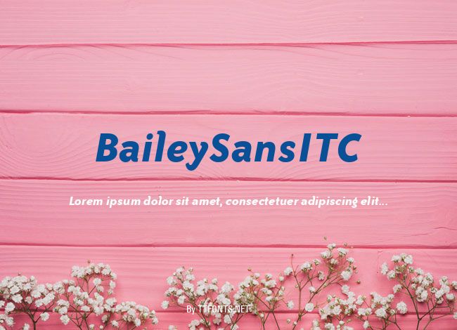 BaileySansITC example