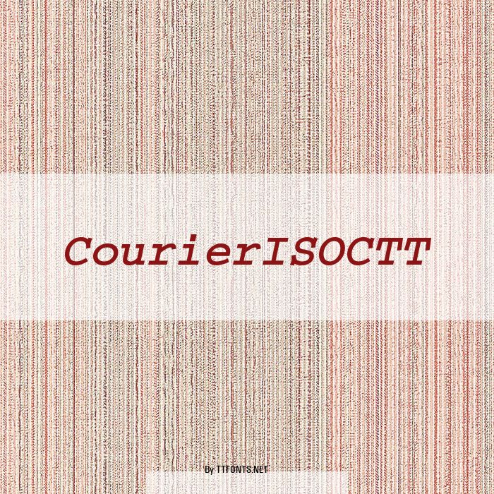 CourierISOCTT example