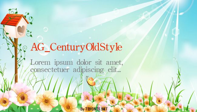 AG_CenturyOldStyle example