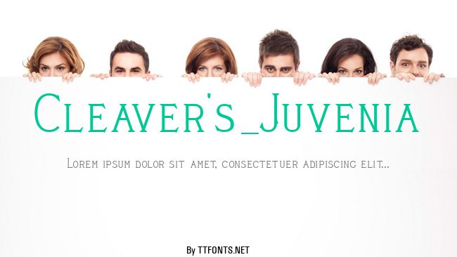 Cleaver's_Juvenia example