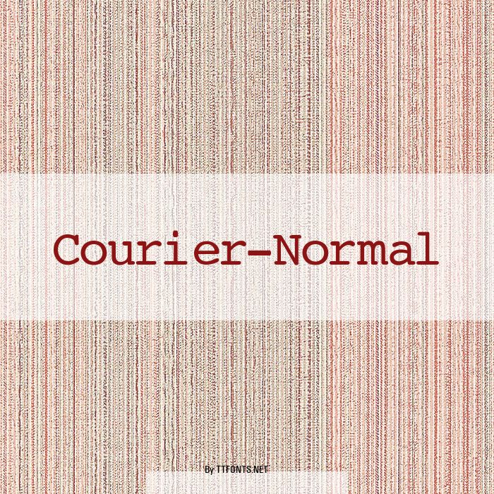 Courier-Normal example