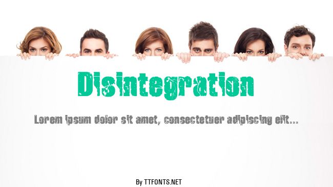 Disintegration example