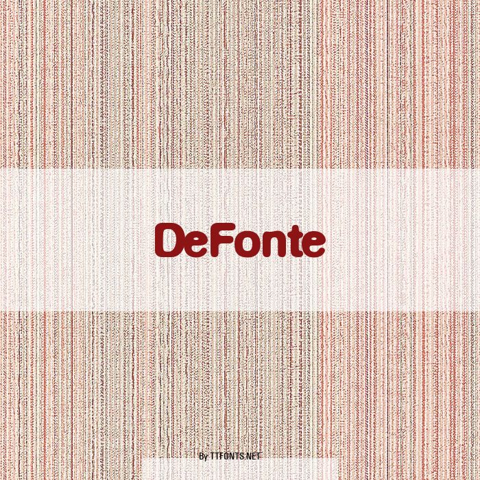 DeFonte example