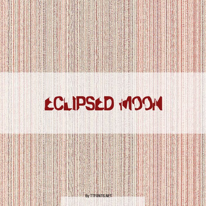 Eclipsed Moon example
