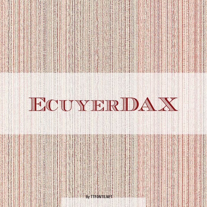 EcuyerDAX example