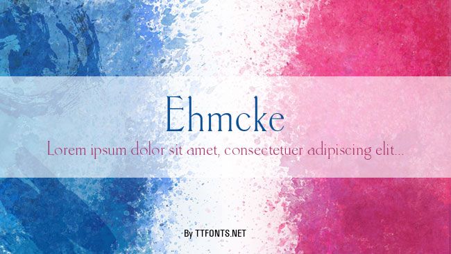 Ehmcke example