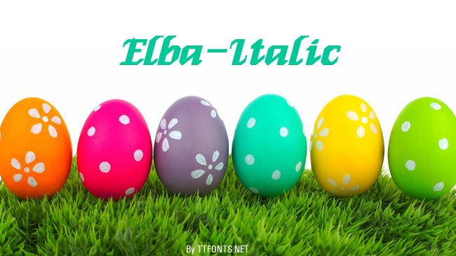 Elba-Italic example