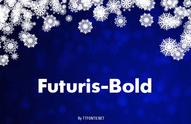 Futuris-Bold example