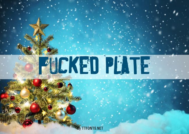 Fucked Plate example