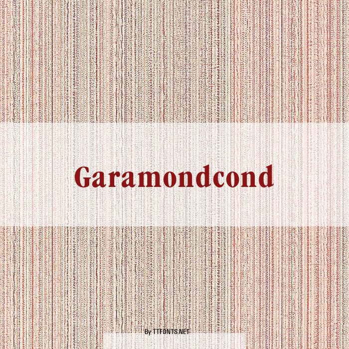 Garamondcond example