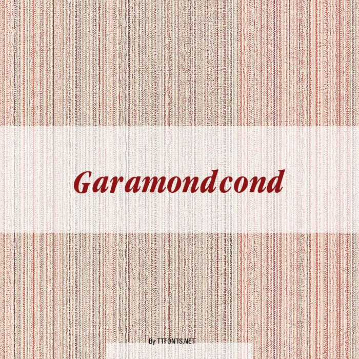 Garamondcond example