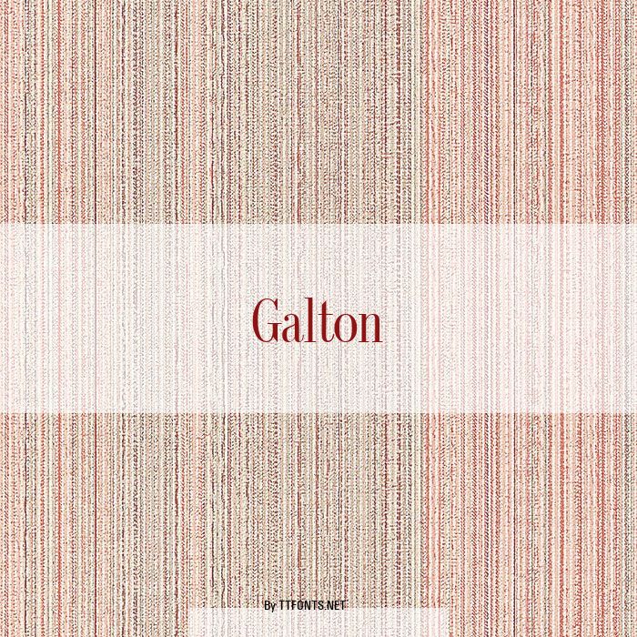 Galton example