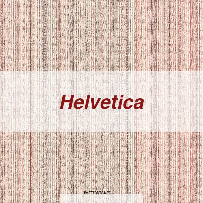 Helvetica example