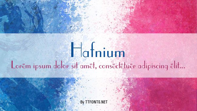 Hafnium example