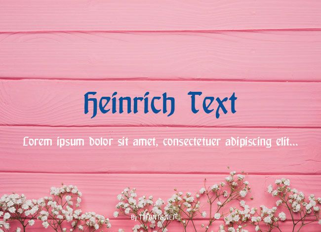 Heinrich Text example