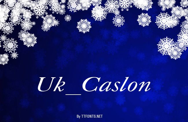 Uk_Caslon example