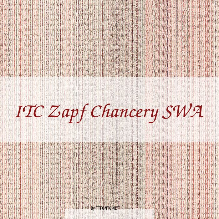 ITC Zapf Chancery SWA example