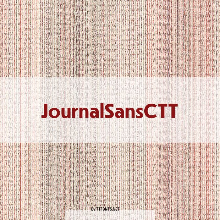 JournalSansCTT example