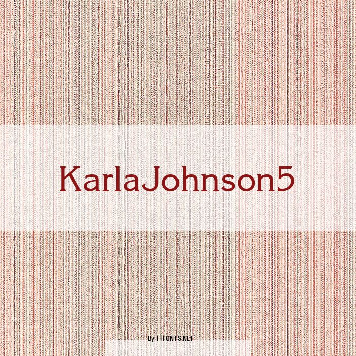 KarlaJohnson5 example