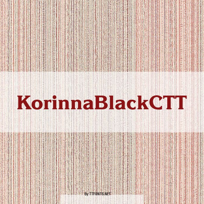 KorinnaBlackCTT example