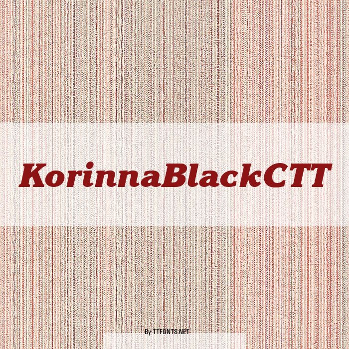 KorinnaBlackCTT example