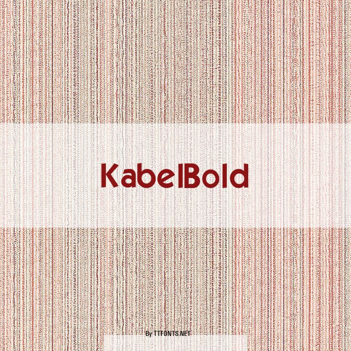 KabelBold example