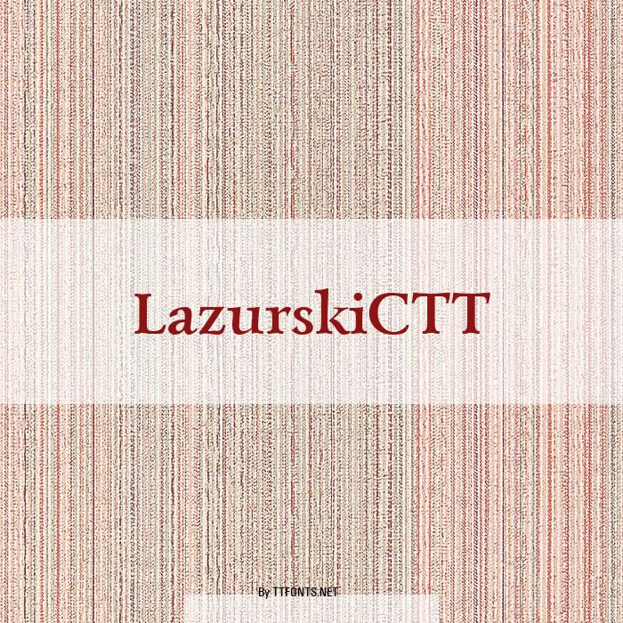 LazurskiCTT example