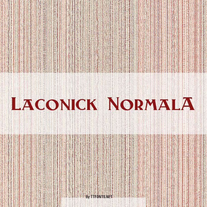 Laconick-NormalA example