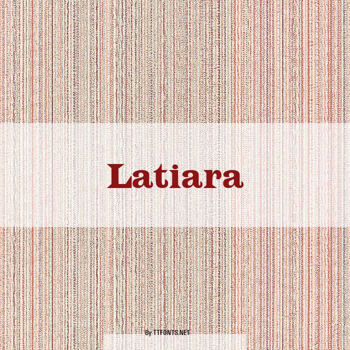 Latiara example