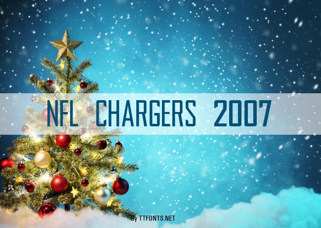 NFL Chargers 2007 example