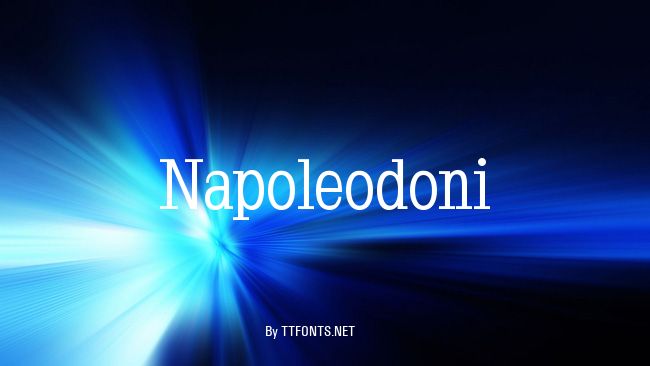 Napoleodoni example