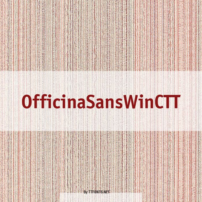 OfficinaSansWinCTT example