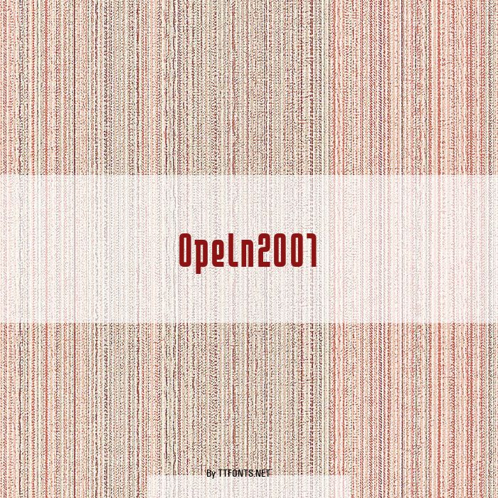 Opeln2001 example