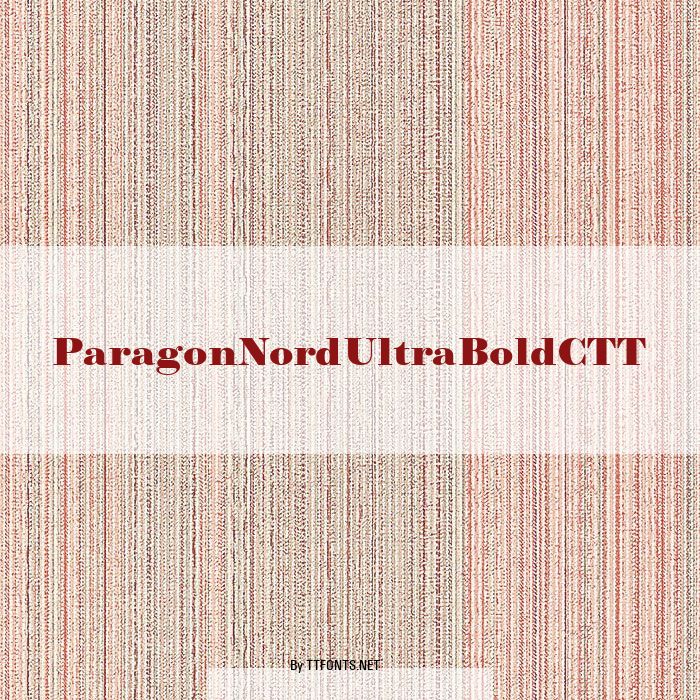 ParagonNordUltraBoldCTT example