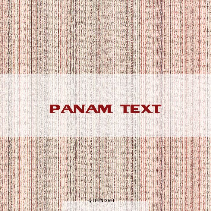 PanAm Text example